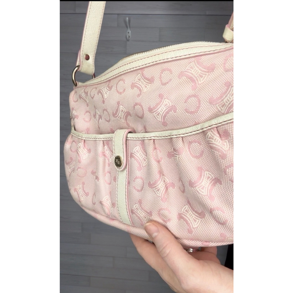Celine Shoulder Crossbody Bag Pink White with COA EUC sku195667 - Picture 4 of 14